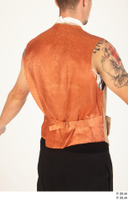   Photos Man in Historical Civilian suit 6 18th century medieval clothing orange tattoo upper body vest 0004.jpg